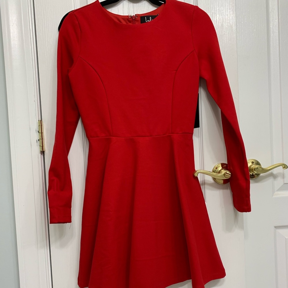 NWT Lulu’s red skater dress